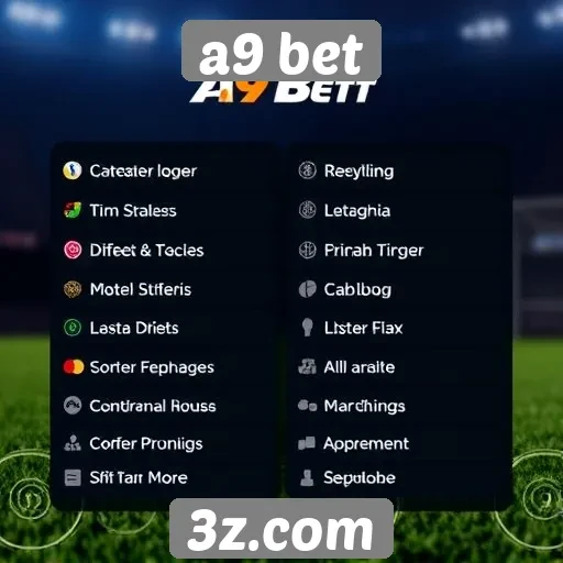 Métodos de pagamento disponíveis no A9 Bet